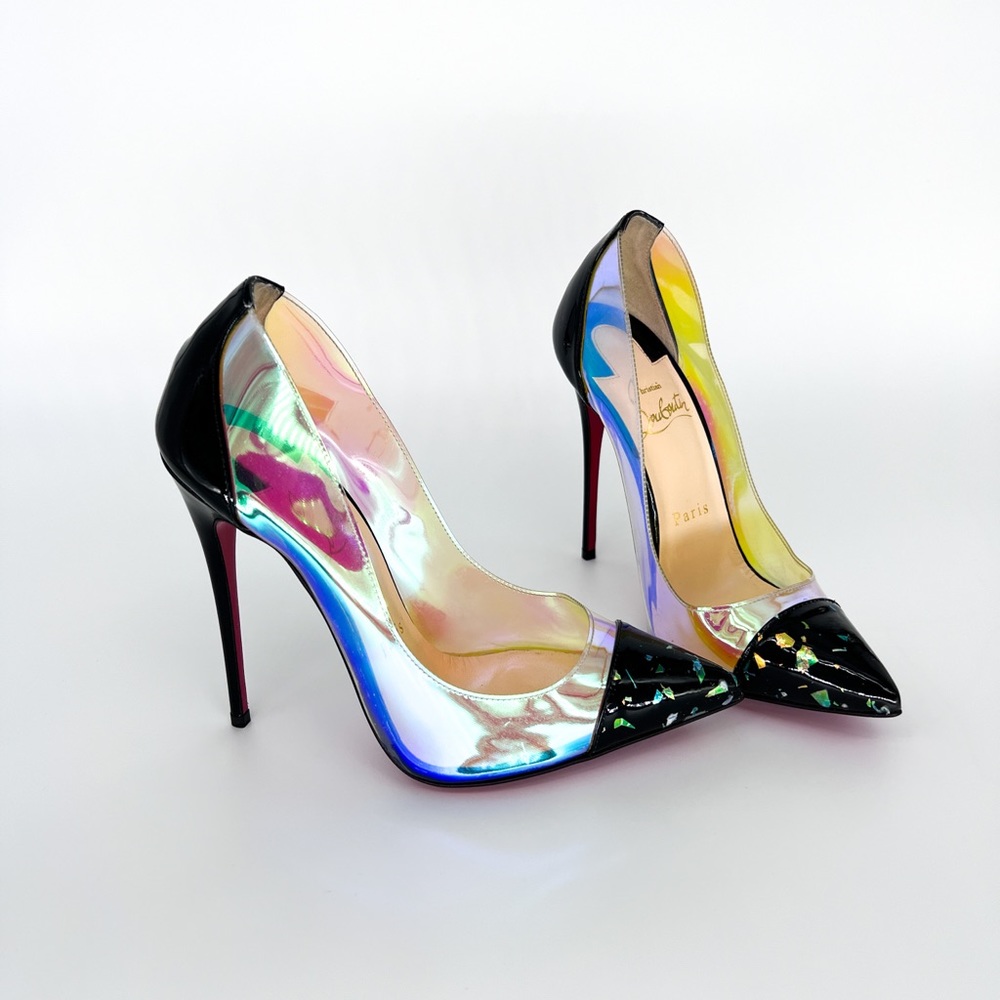 Rare Louboutin Debout 120 Disco Hologram Pumps - Picture 9 of 9
